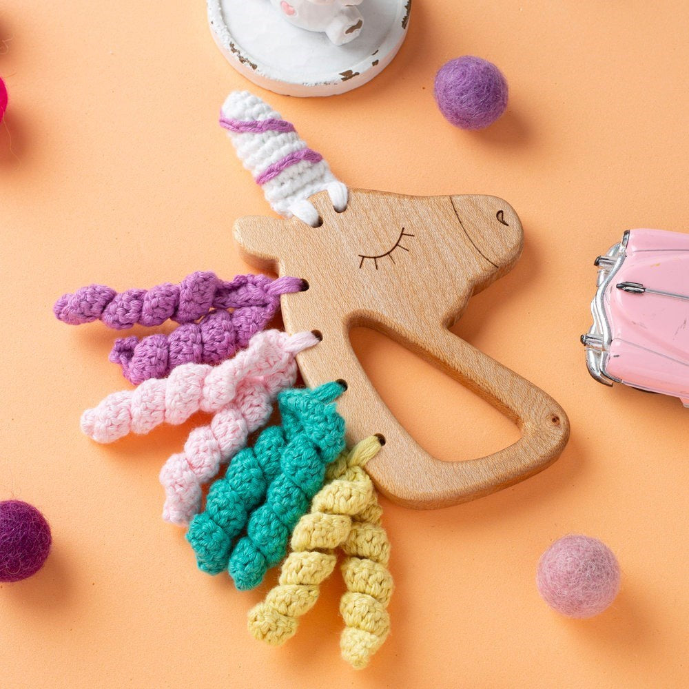 Hobi Baby Yunus Balığı Figürlü Organik Ahşap Diş K