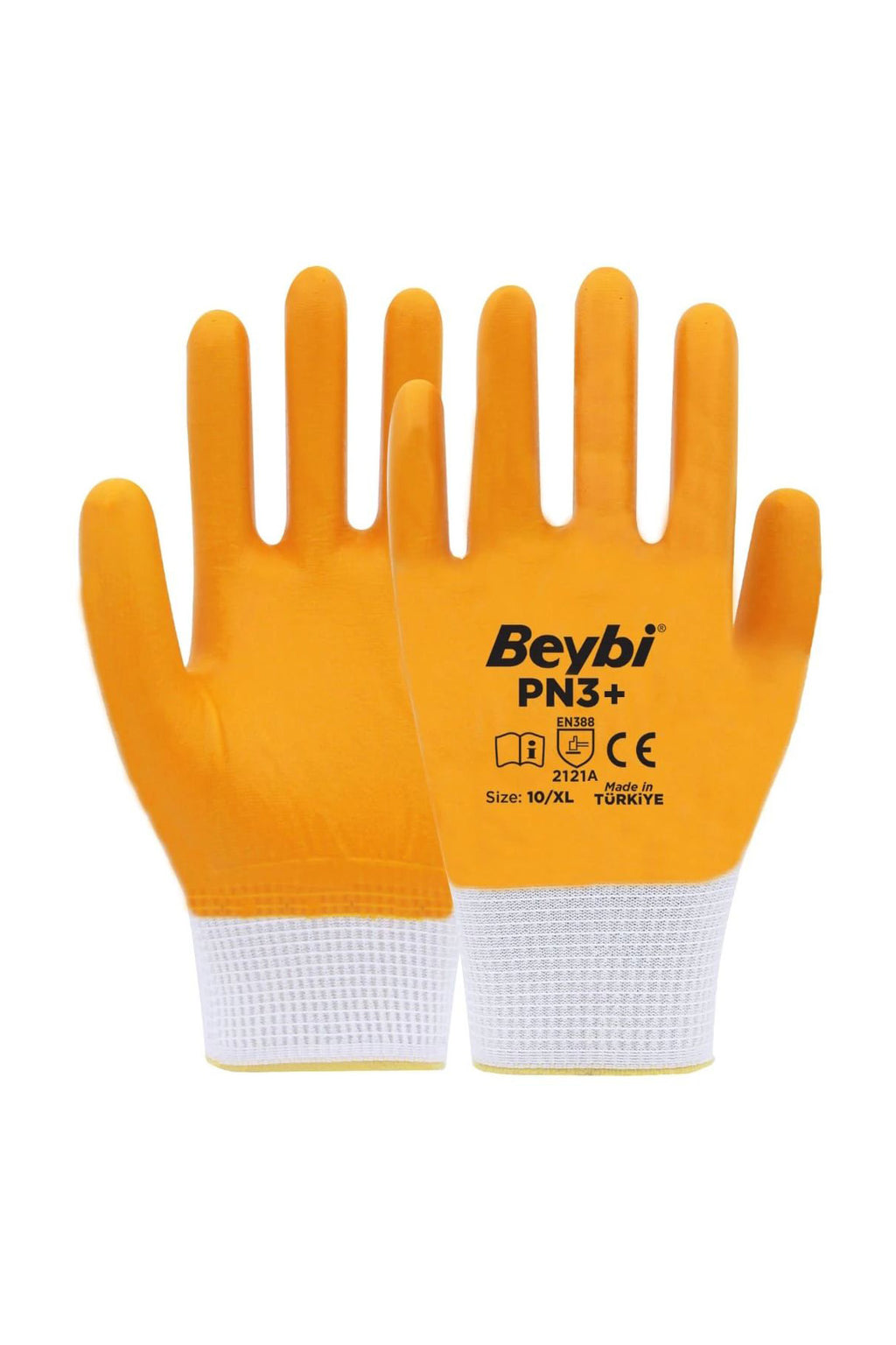 Pn3+ Sarı Iş Eldiveni Polyester Örme Nitril Beybi No:10 Royaleks Group - 1 Çift