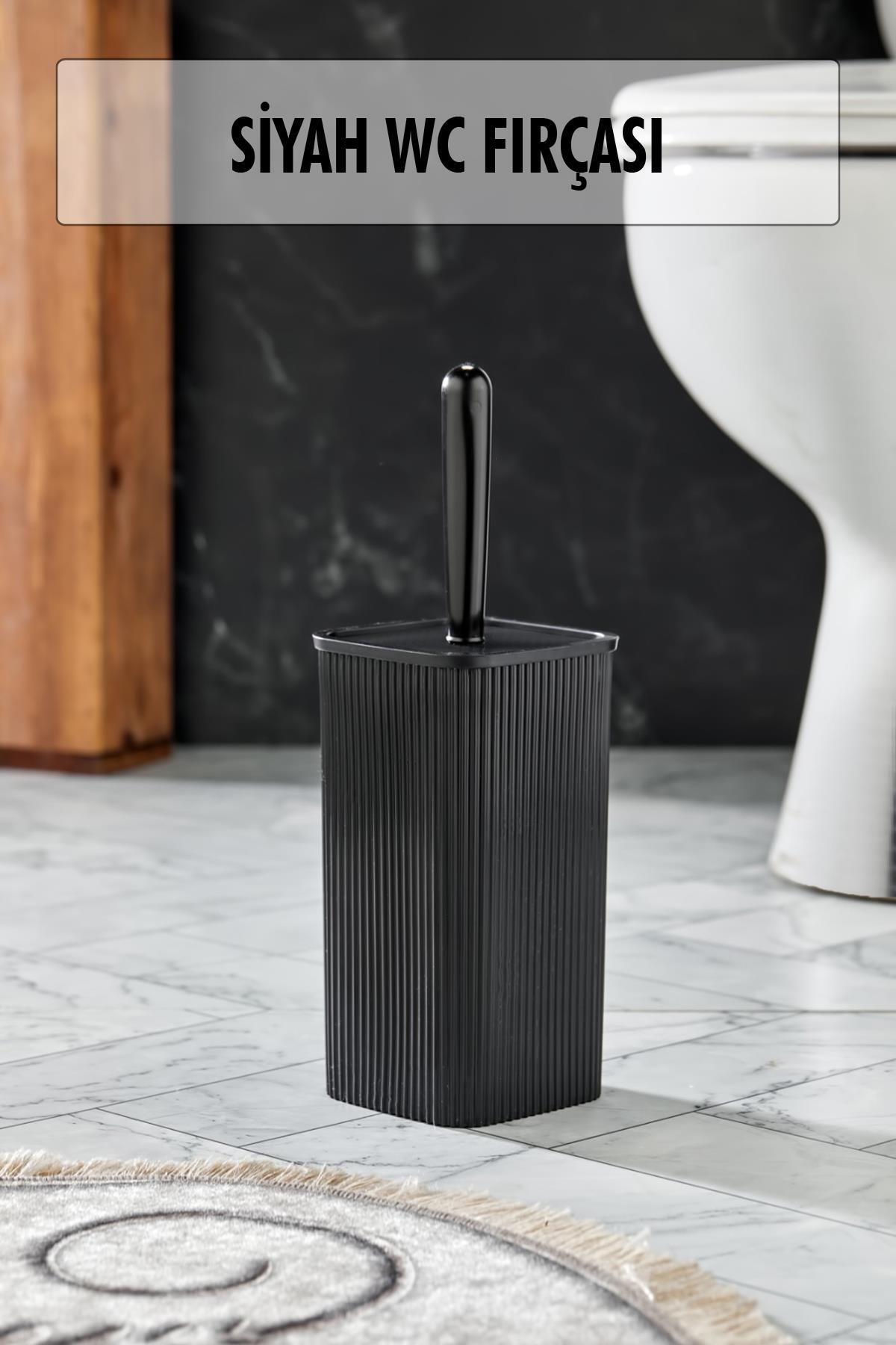 WC Fırçası & Tuvalet Fırçası Siyah 2 Parça Royaleks