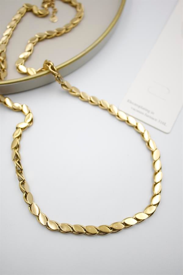 Arpa Zincir Kolye - Altın