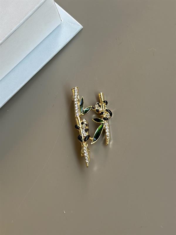 Panda Broş - Altın