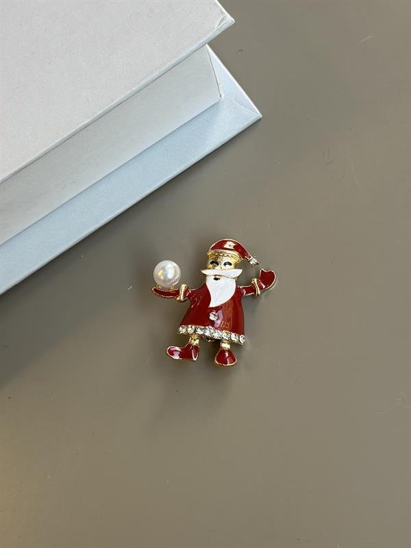 Noel Baba Broş - Kırmızı - UcuzaGeliyor