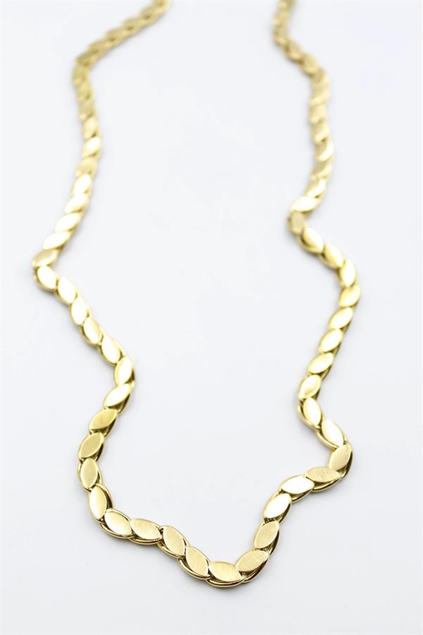 Arpa Zincir Kolye -60cm - Altın