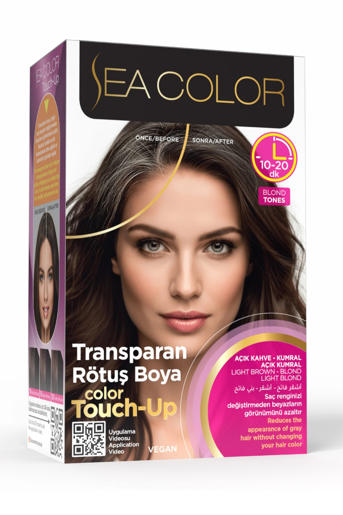 Transparan Rötüş Boyası Açık Kahve Kumral Açık Kumral