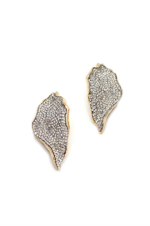 Taşlı Küpe - Beyaz