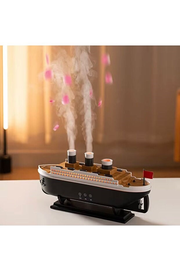 sonx Titanic Gemi Hava Nemlendirici Fonksiyonlu Buhar Makinesi Kumandalı