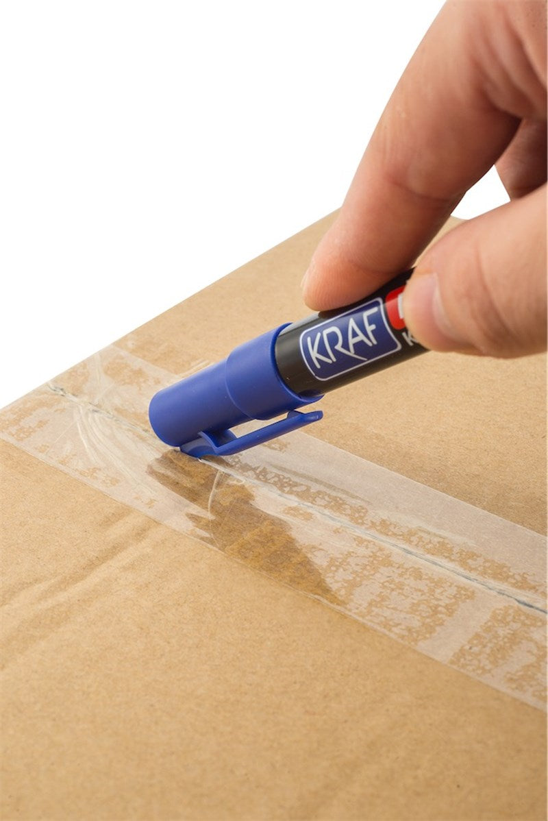 Kraf Permanent Markör Yuvarlak Uc 220 Mavi (Koli Kalemi)