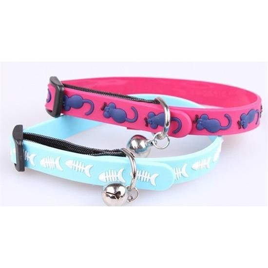 BUFFER® Çıngıraklı Zilli Sevimli Renkli Slikon Kedi Köpek Boyun Tasması - UcuzaGeliyor
