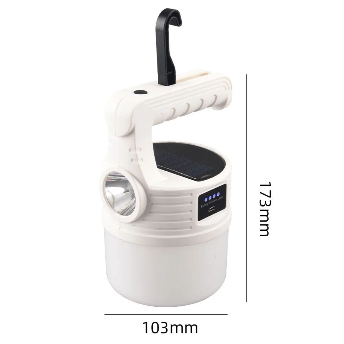 BUFFER® LED Güneş Enerjili Kamp Lambası-2000 Lümen Süper Parlak, 5 Aydınlatma Modlu,USB ile Şarj Edilebilir Dış Mekan,Asılabilir Torch El Feneri - UcuzaGeliyor