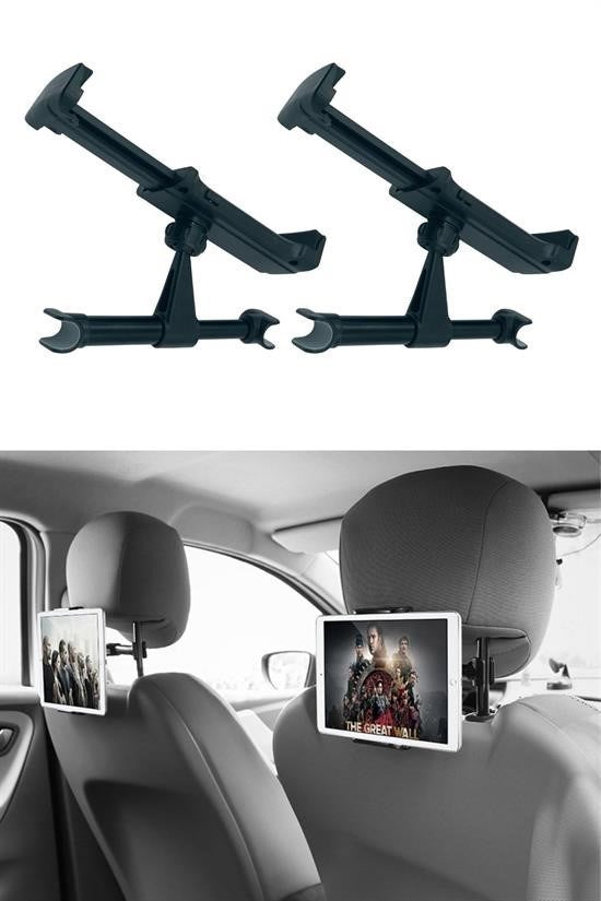 GENEL® Oto Koltuk Arkası Telefon Tablet Tutucu Ayarlanabilir 360 Derece Dönebilen Pratik Stand - UcuzaGeliyor