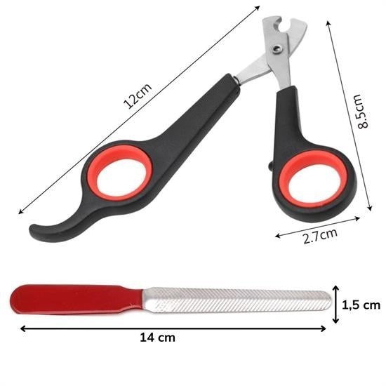 GENEL® Evcil Hayvan Tırnak Makası Ve Törpü Seti Manikür Pedikür Pati Bakım Aleti Kaymaz Sap - UcuzaGeliyor