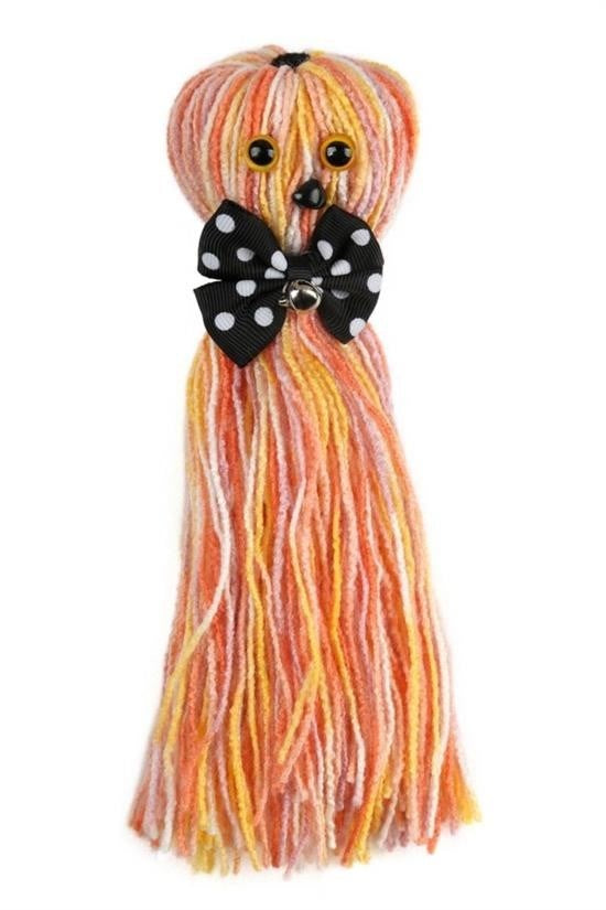 BUFFER® Ahtapot Şekilli Zilli Ve İpli Rengarenk Püsküllü Sevimli KediOyuncağı - UcuzaGeliyor