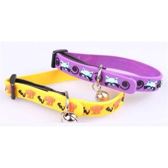 BUFFER® Çıngıraklı Zilli Sevimli Renkli Slikon Kedi Köpek Boyun Tasması - UcuzaGeliyor