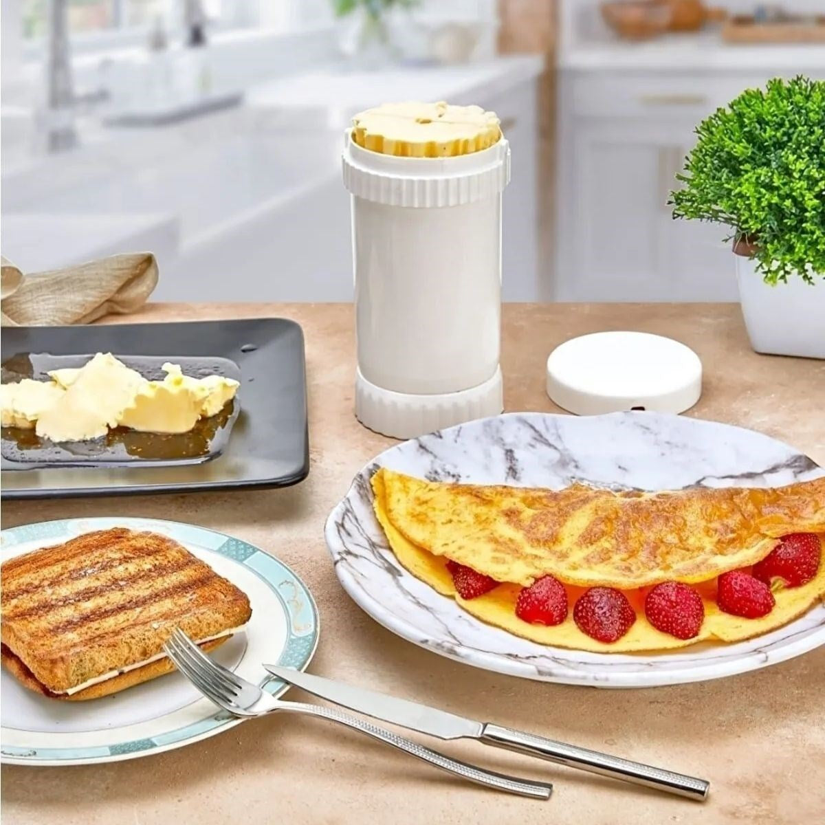 ucuzageliyor.com GENEL® Tereyağı Sürme, Yayma, Saklama, Kesme Aparatı, Tereyağlık