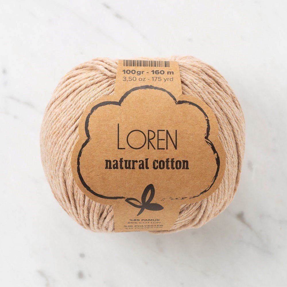 Loren Natural Cotton Ten Rengi El Örgü İpi - R084 - 33922 - UcuzaGeliyor
