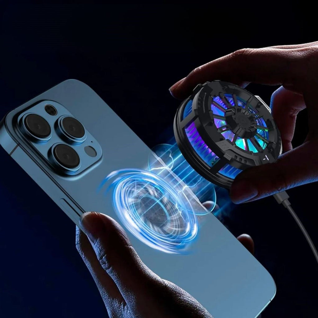 BUFFER® Manyetik Telefon ve Tablet Soğutucu - Güçlü Sessiz Fanlı, Hızlı Isı Dağıtıcı Mobil Cihaz Soğutma Aparatı S25 Radiator