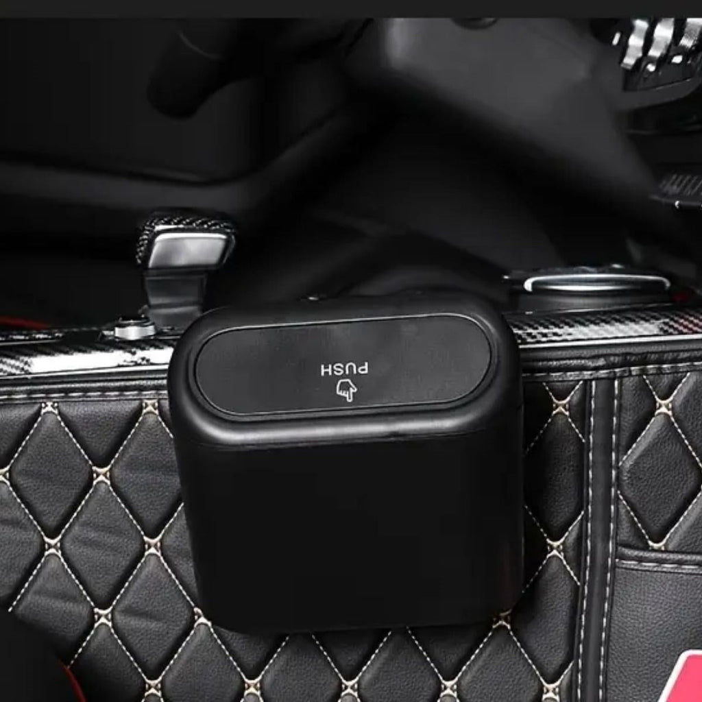 BUFFER® Araç İçi Takılarak Sabitlenebilen Mini Kapaklı Çöp Kovası - UcuzaGeliyor