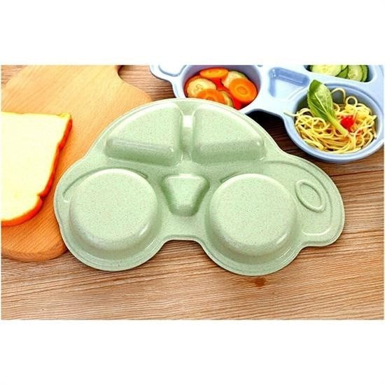 GENEL® Bebekler İçin Araba Şeklinde Sevimli Mama Tabağı Çocuk Tabldot - UcuzaGeliyor