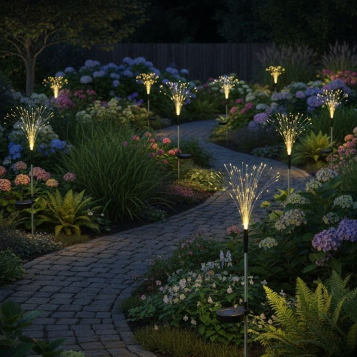 2 Adet Saçak Model Solar Bahçe Lambası - Güneş Enerjili LED Dış Mekan Aydınlatma, Otomatik Sensörlü Dekoratif Işık