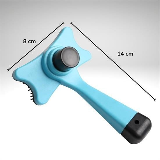 GENEL® Evcil Hayvan Kedi Köpek Tüy Toplayıcı Otomatik Tuşlu Pet Tarak - UcuzaGeliyor