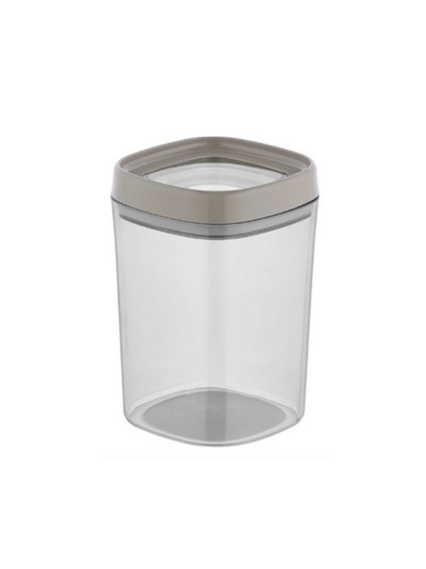 Orta Boy Hava Kilitli Saklama Kabı 1 Lt - Bej Kapak