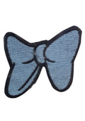 Aplike Ütü İle Yapışan Küçük Kelebek Mavi Arma 2x3 cm
