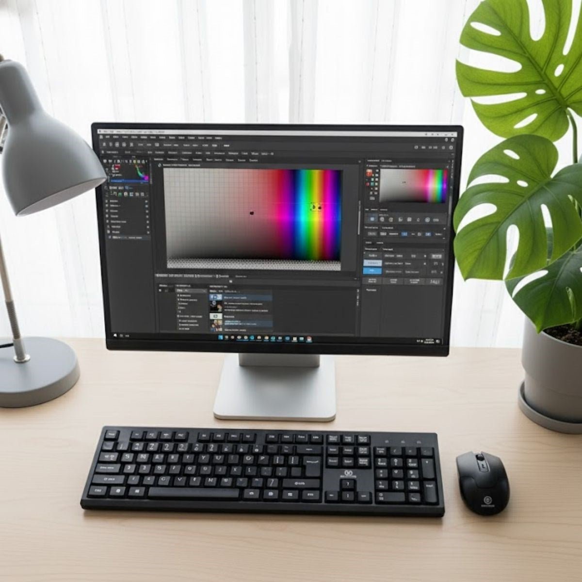 BUFFER® Kablosuz Q Klavye Mouse Seti Rahat Yazım, Sessiz Tuşlar, Ofis ve Ev Kullanımına Uygun Set YK7100 - UcuzaGeliyor