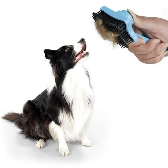 GENEL® Evcil Hayvan Kedi Köpek Tüy Toplayıcı Otomatik Tuşlu Pet Tarak - UcuzaGeliyor