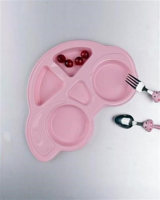 GENEL® Bebekler İçin Araba Şeklinde Sevimli Mama Tabağı Çocuk Tabldot - UcuzaGeliyor