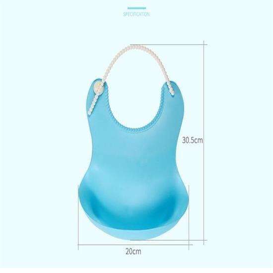 GENEL® Çocuk Bebek Mama Önlüğü Dökülme Engelleyici Bükülebilir Mavi - UcuzaGeliyor