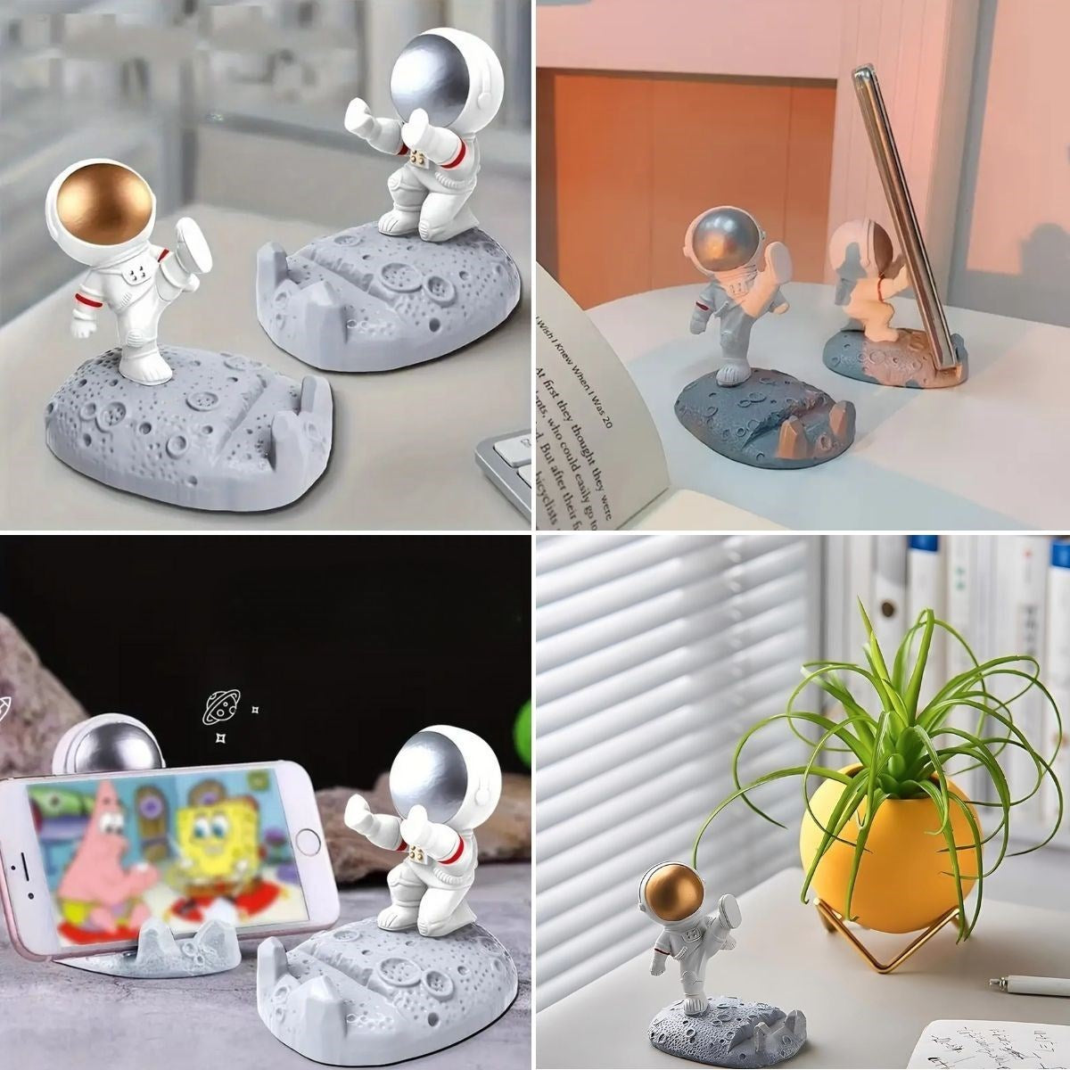 GENEL® Mini Astronot Model Telefon ve Tablet Tutucu Standı - UcuzaGeliyor