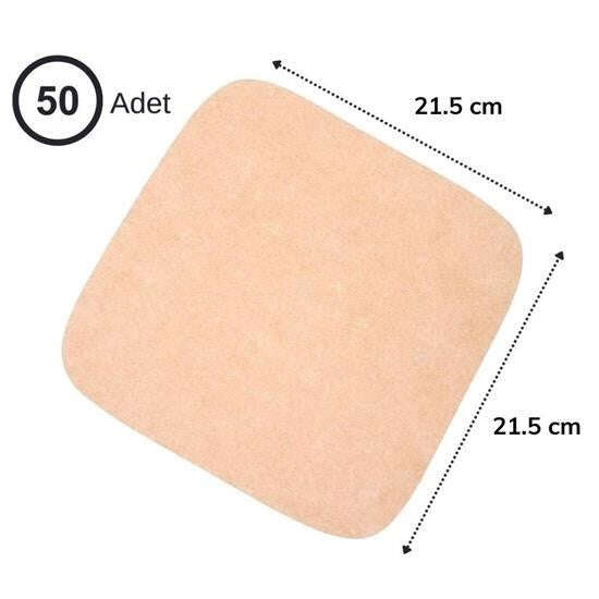 100 Adet Air Fryer Pişirme Kağıdı Tek Kullanımlık Yağ Su Geçirmez Yapışmaz Deliksiz Düz Kare Model - UcuzaGeliyor