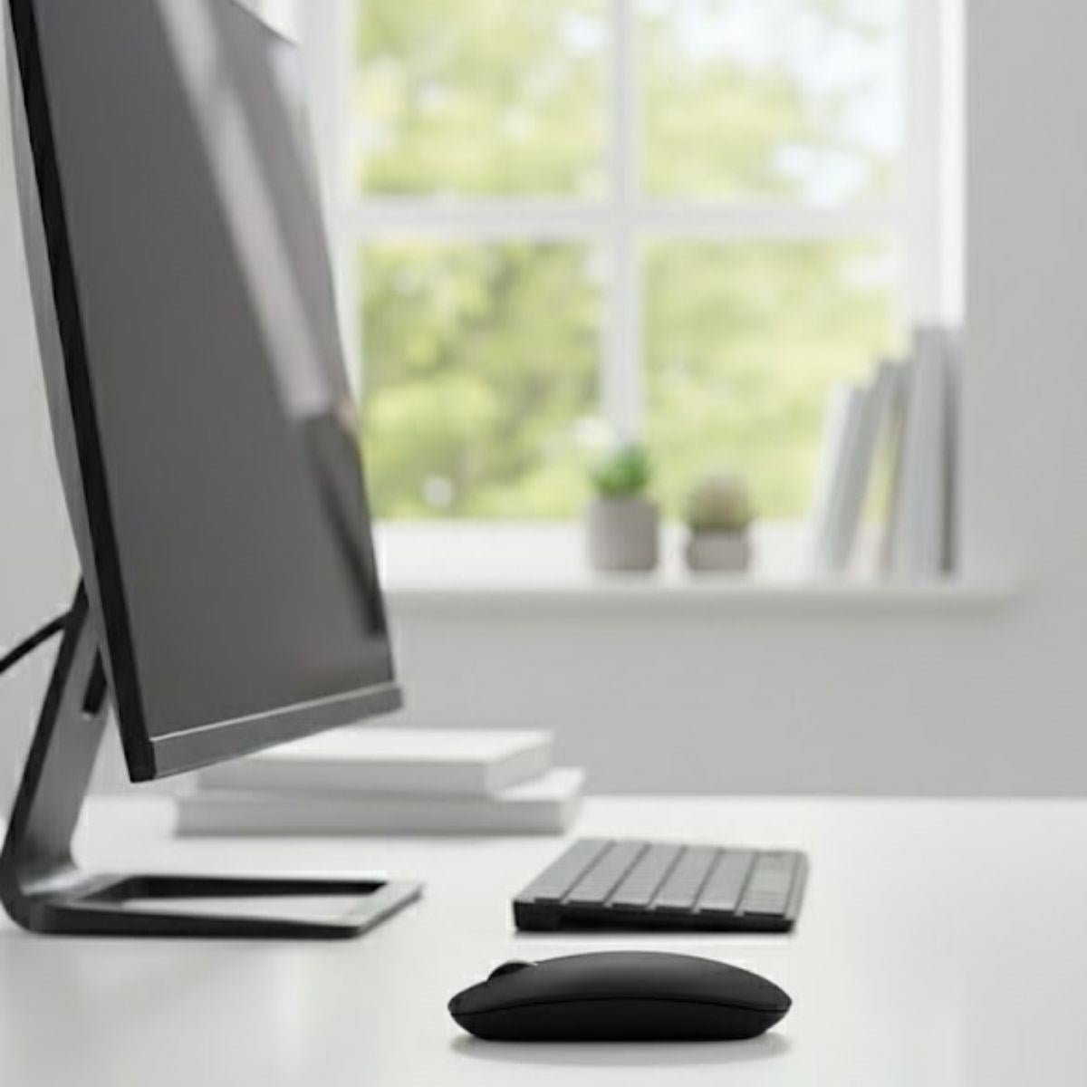 BUFFER® Siyah Renkli Ergonomik Sessiz Kablosuz Mouse - USB Alıcılı, Ofis ve Oyun İçin Konforlu Bilgisayar Faresi MS6310 - UcuzaGeliyor