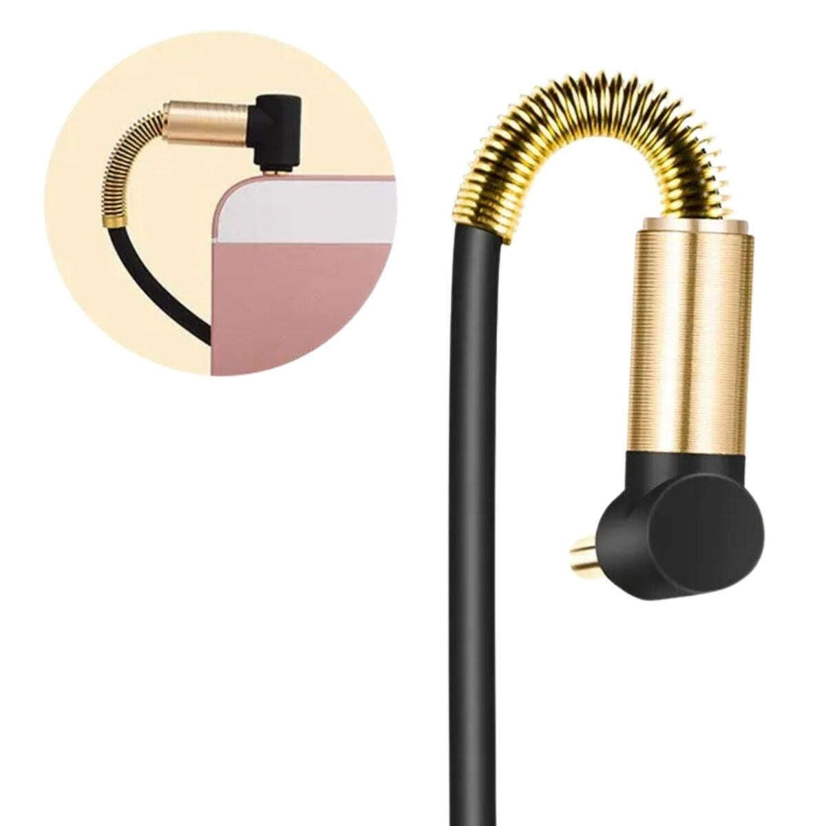 GENEL®  3.5mm AUX Kablosu Jak Erkek Erkek L Tipi 1 Metre Ses Aktarım Kablosu - UcuzaGeliyor