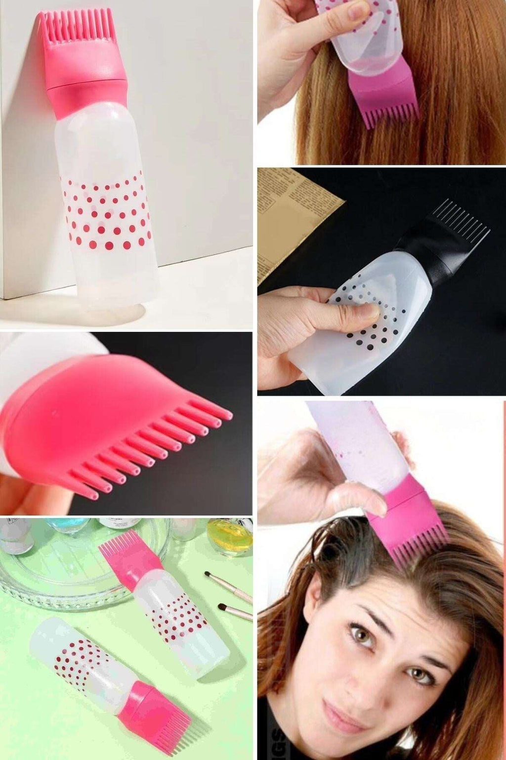 GENEL® Saç Boyama Aparatı Taraklı Saç Bakımı Krem Saç Yağı Uygulama Aparatı - UcuzaGeliyor