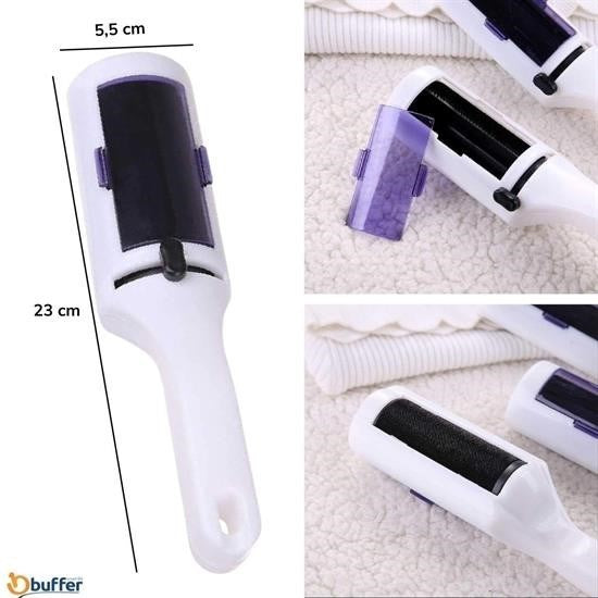 GENEL®  Taşınabilir Elektrostatik Hazneli Rulo Şeklinde Evcil Hayvan Tüyü Saç Toplayıcısı - UcuzaGeliyor