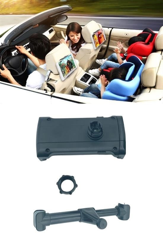 GENEL® Oto Koltuk Arkası Telefon Tablet Tutucu Ayarlanabilir 360 Derece Dönebilen Pratik Stand - UcuzaGeliyor