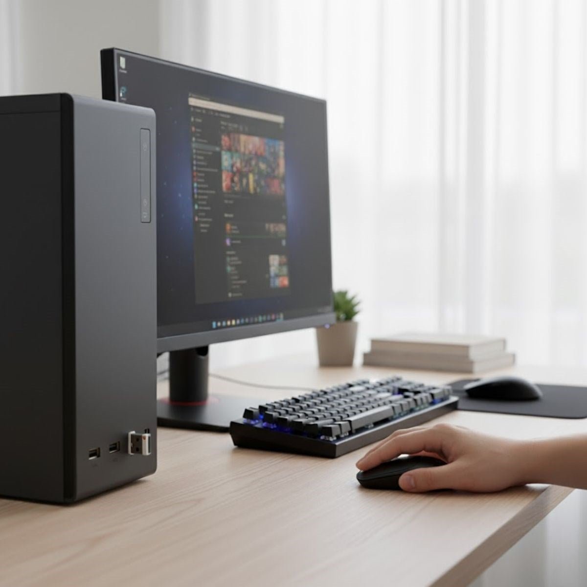 BUFFER® Siyah Renkli Ergonomik Sessiz Kablosuz Mouse - USB Alıcılı, Ofis ve Oyun İçin Konforlu Bilgisayar Faresi MS6310 - UcuzaGeliyor