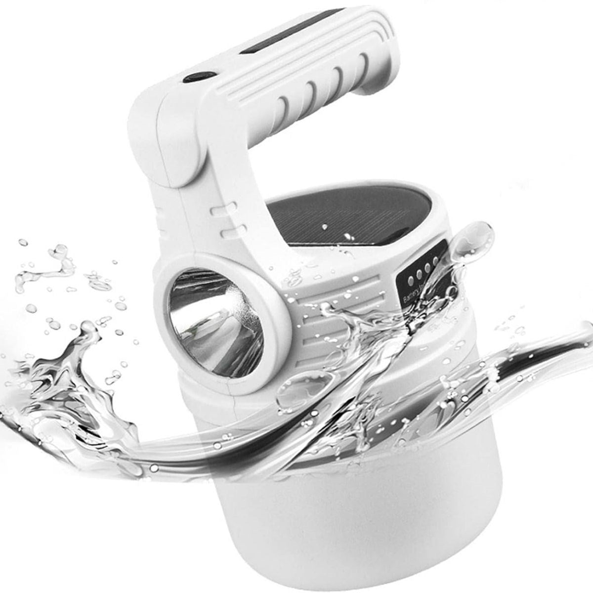 BUFFER® LED Güneş Enerjili Kamp Lambası-2000 Lümen Süper Parlak, 5 Aydınlatma Modlu,USB ile Şarj Edilebilir Dış Mekan,Asılabilir Torch El Feneri - UcuzaGeliyor