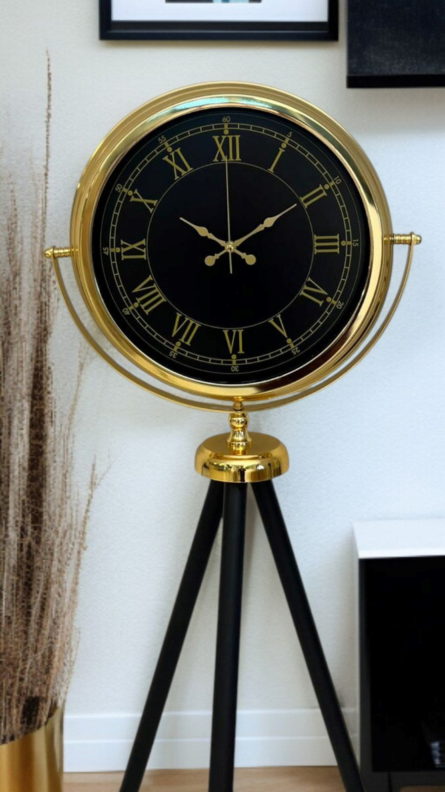 İhtişam Gold Tripod Ayaklı Saat