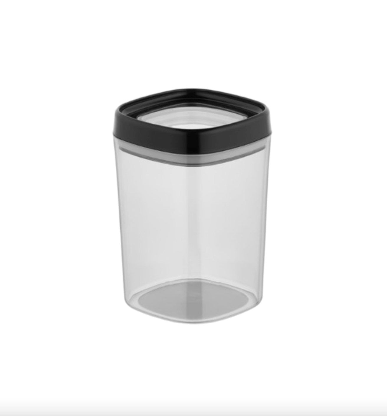 Orta Boy Hava Kilitli Saklama Kabı 1 Lt - Siyah Kapak