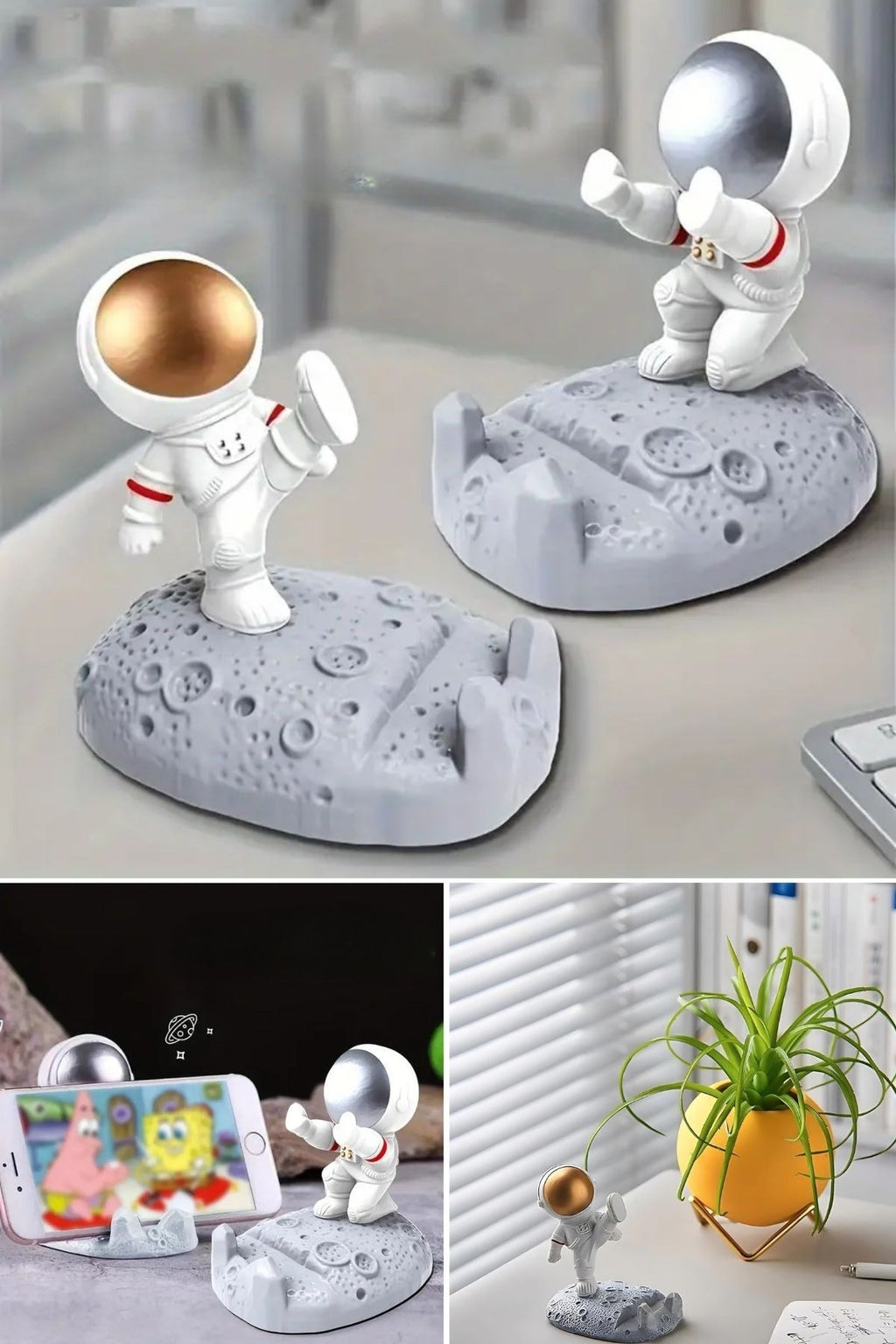 GENEL® Mini Astronot Model Telefon ve Tablet Tutucu Standı - UcuzaGeliyor