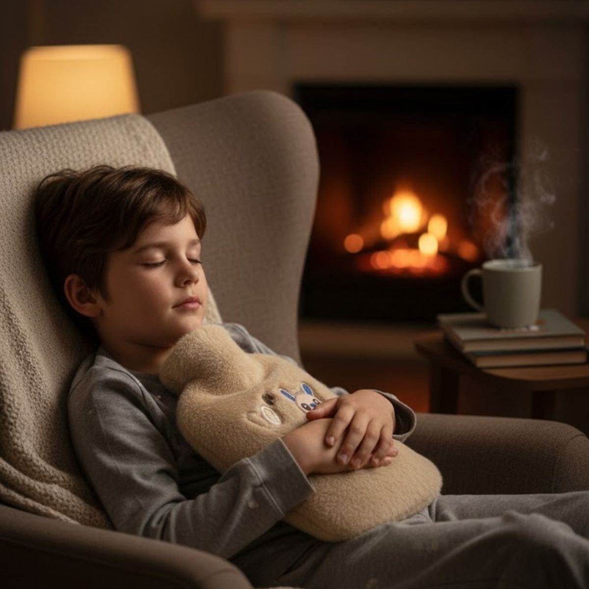 Mutlu Robot Hayvan Figürlü Peluş Sıcak Su Torbası 1 Lt - Yumuşak Kılıf, Uzun Süre Sıcak Tutan Termal Su Torbası