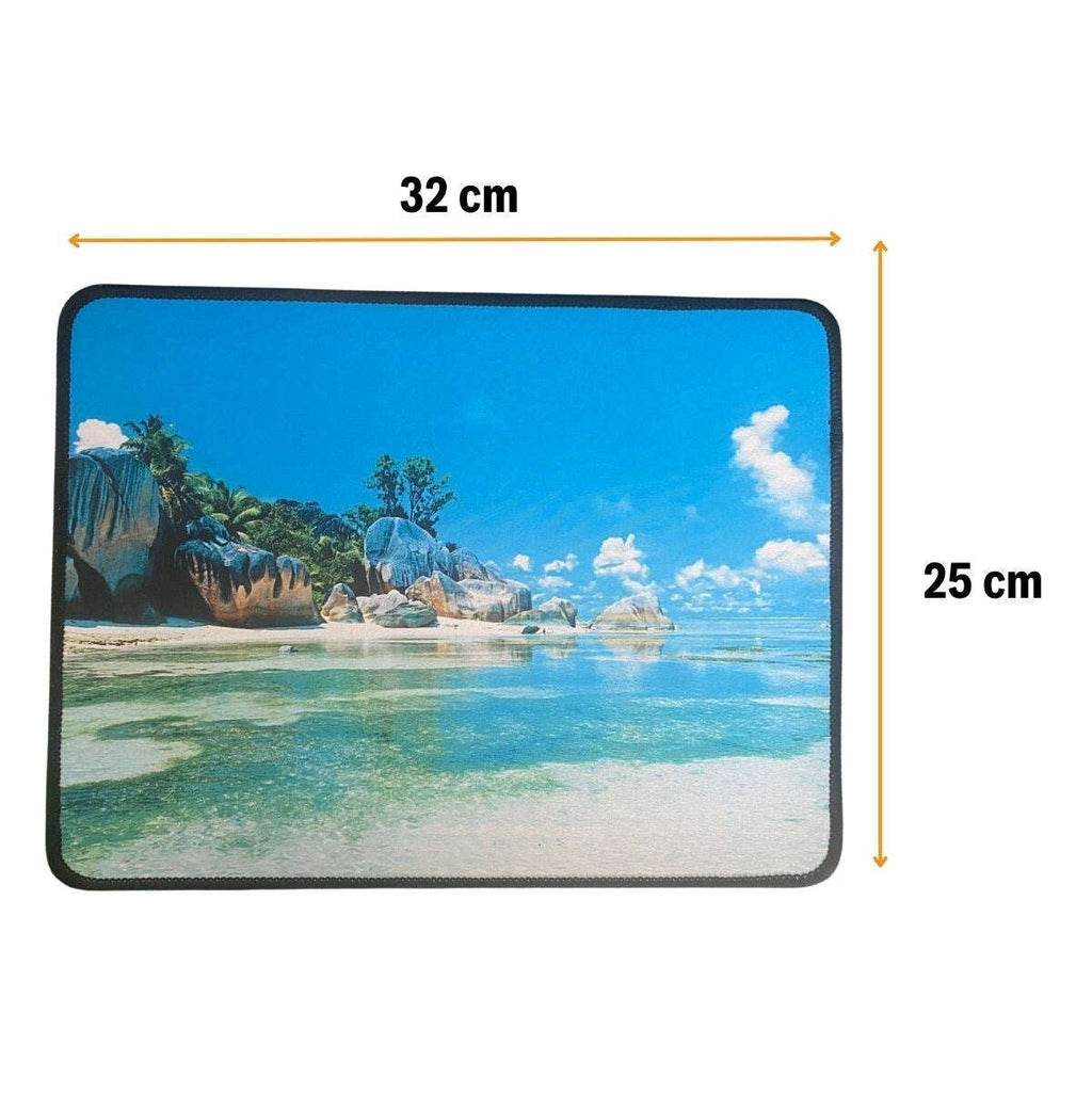 GENEL® 25x32 cm Küçük Boy Mouse Pad Manzara Ada - UcuzaGeliyor