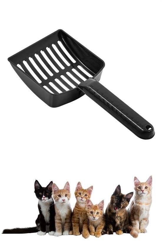 GENEL® Plastik Evcil Hayvan Kedi Kumu Temizleme Eleme Küreği - UcuzaGeliyor