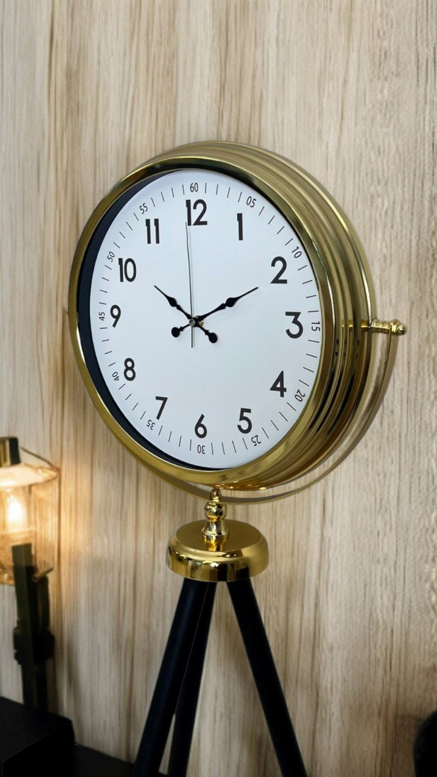 Luxury Gold Tripod Ayaklı Saat