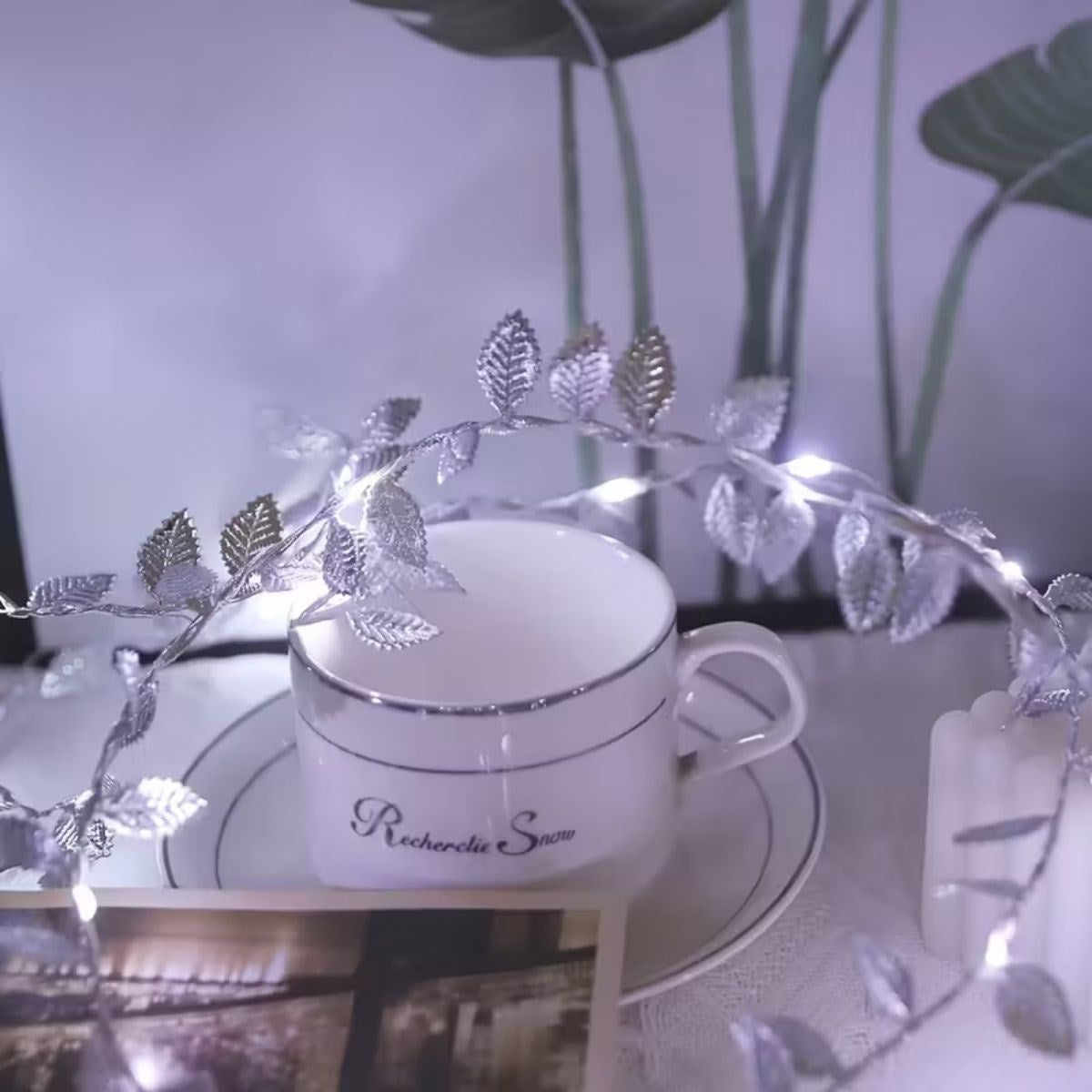 3 Metre Yaldızlı Gümüş LED Işık - Dekoratif Ortam ve Yılbaşı Aydınlatması