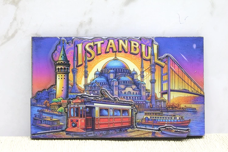 Ahşap İstanbul Temalı Magnet Alk4363
