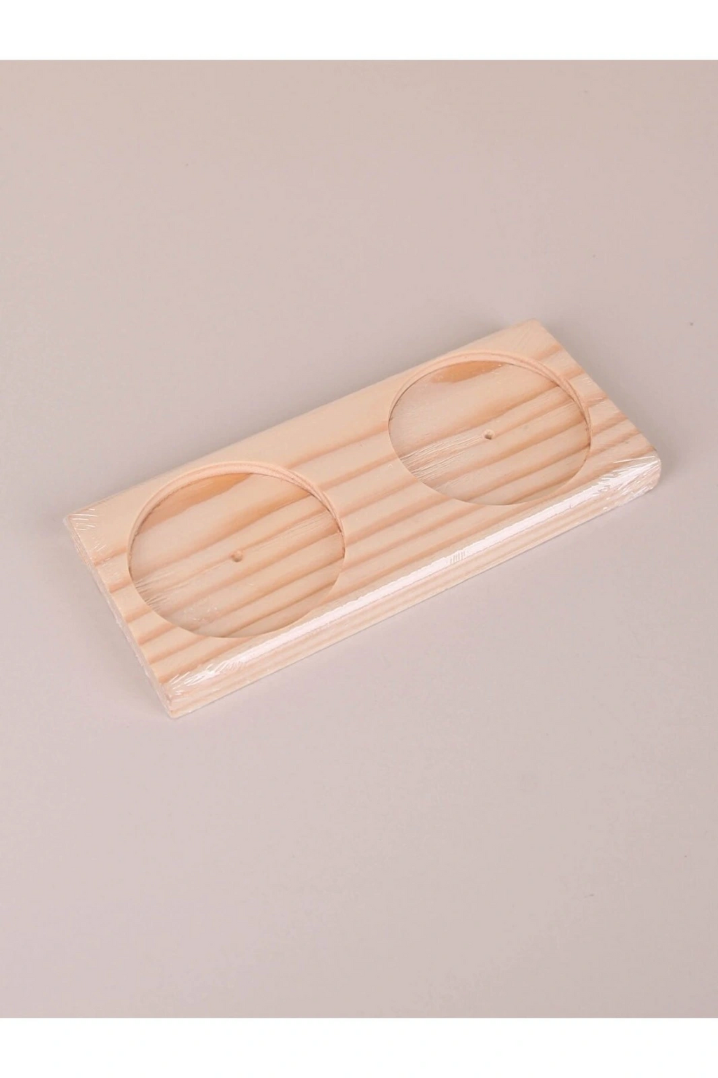 Ahşap Yağdanlık Altlığı -2 Bölmeli Yağlık Sosluk Standı