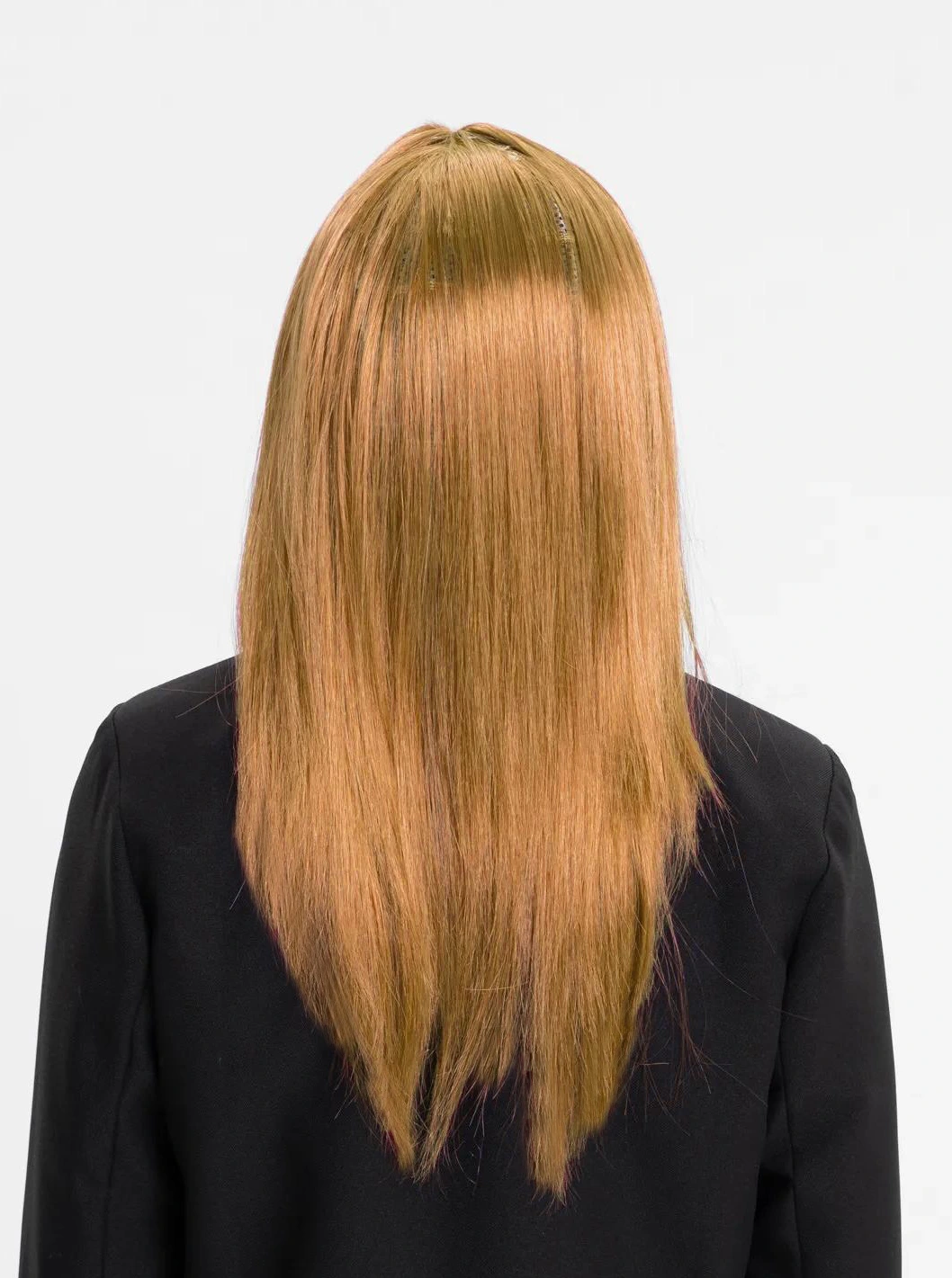 Altın Renk Düz Kesim İçi Astarlı Uzun Parti Peruğu Takma Saç
